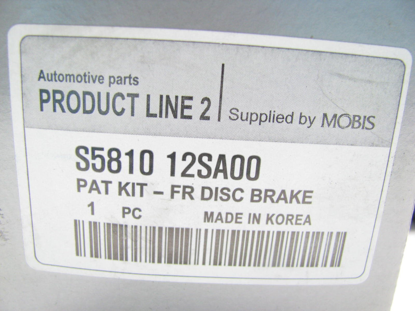 New Genuine OEM Front Disc Brake Pads For 10-12 Tucson 2WD S581012SA00