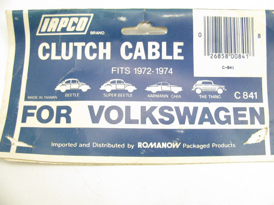 Iapco C-841 Clutch Cable 1972-1974 Volkswagen Beetle, Karmann Ghia, Thing