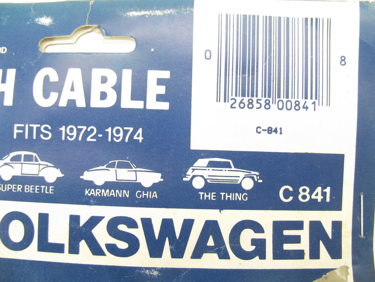 Iapco C-841 Clutch Cable 1972-1974 Volkswagen Beetle, Karmann Ghia, Thing