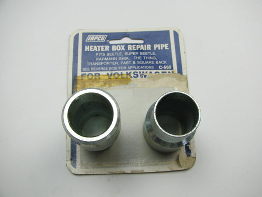 (2) NEW HVAC Heater Box Repair Tube Pipe Set Pair For Volkswagen VW 1966-1974