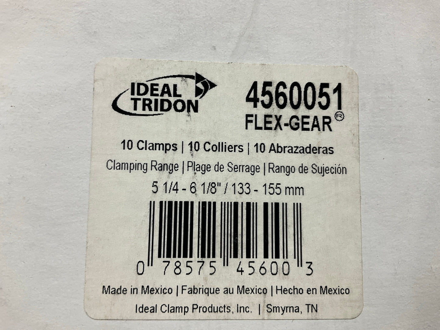 (10) Ideal 4560051 Stainless Steel Hose Clamp - 5-1/4''- 6-1/8'' Clamping Range