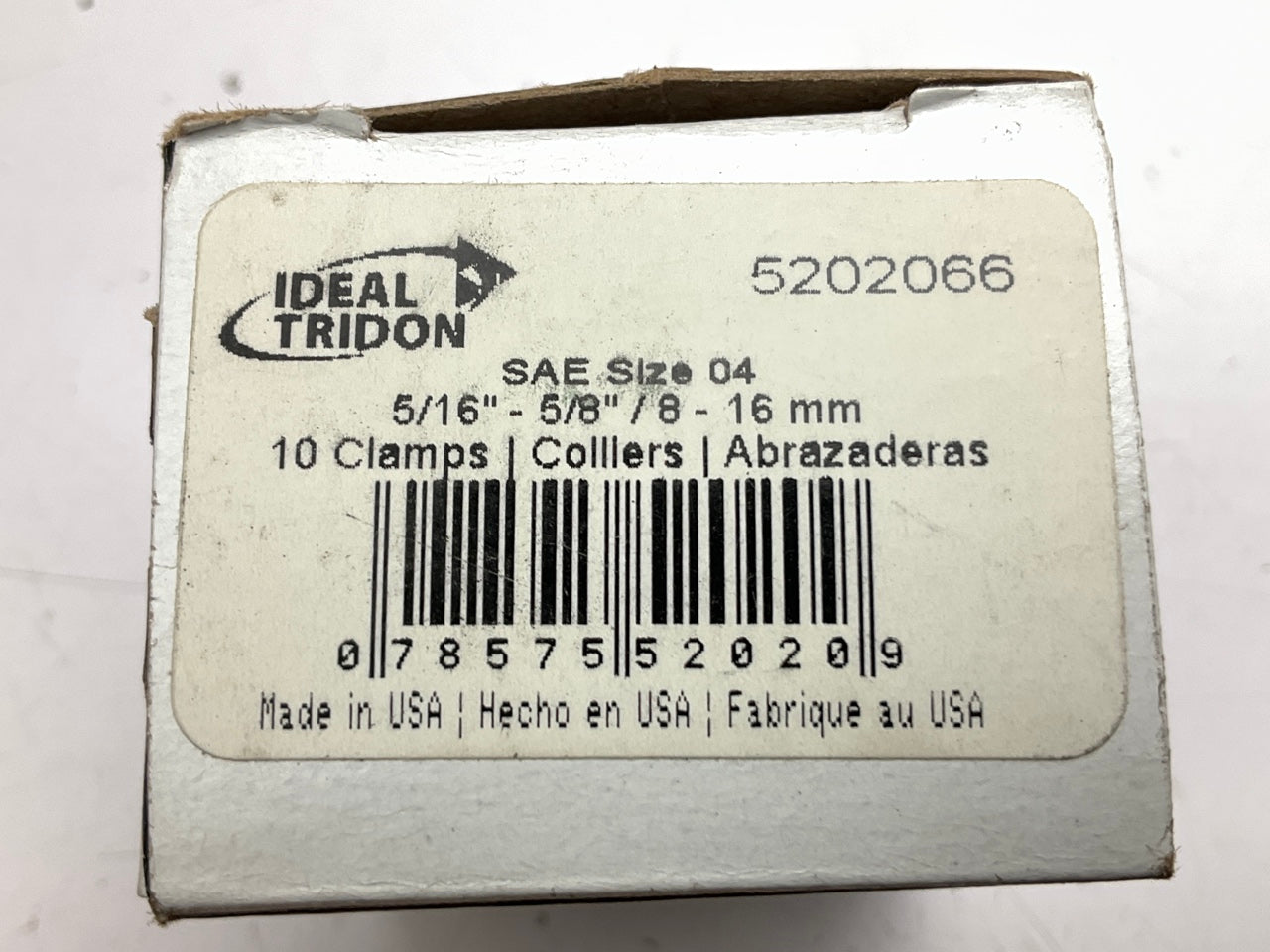 (7) Ideal 5202066 Worm Gear Hose Clamp - Size #04, 1/4'' To 5/8'' Range