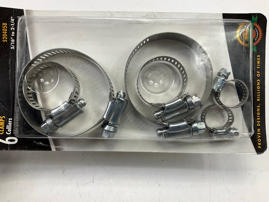 10 PACKS - Ideal 5204058 Hose Clamp Assortments, 5/16'' To 2-1/4'', 60 PCs