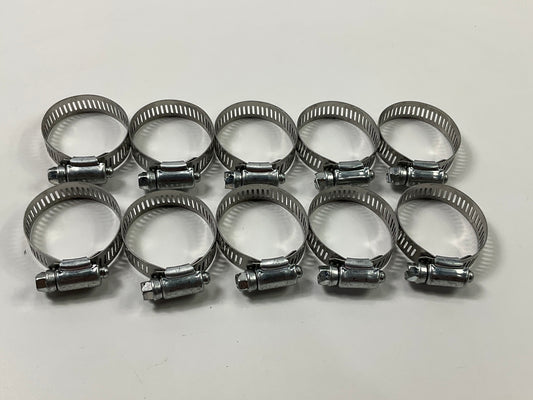 (10) Ideal 5220051 Worm Gear Hose Clamps, SAE Size # 20, 3/4'' To 1-3/4''