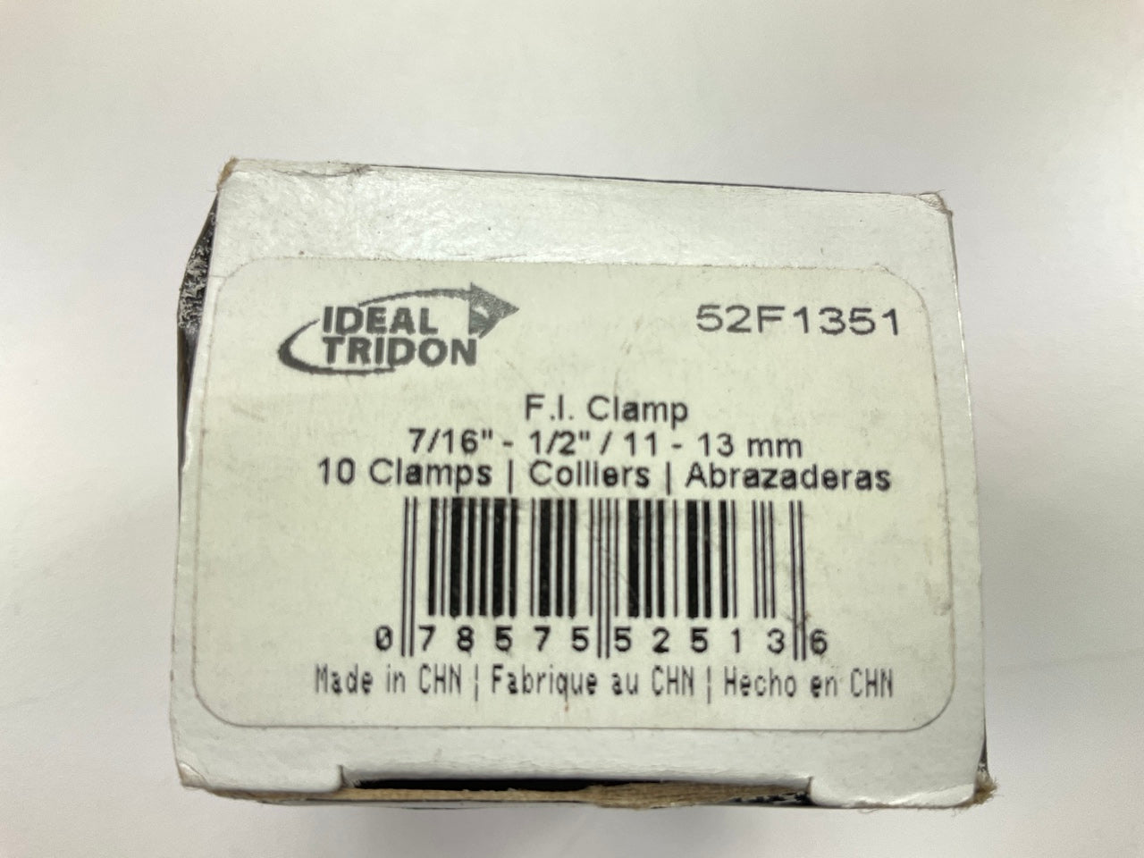 (10) Ideal 52F1351 Fuel Injector Clamps, 11mm-13mm, 7/16''-1/2''