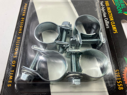 (4) Ideal 52F1558 MOTORCYCLE Fuel Injection Hose Clamps For 5/16 ID Hose