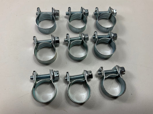9 Clamps - Ideal 52F1651 Fuel Injector Clamps - 14mm-16mm; 9/16''-5/8''