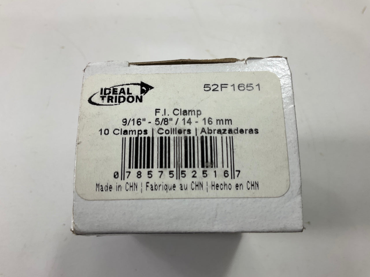 9 Clamps - Ideal 52F1651 Fuel Injector Clamps - 14mm-16mm; 9/16''-5/8''