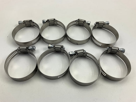 (8) Ideal 5428051 Hose Clamps 9/16'' X 1-1/4''-2-1/4'' SAE Size 28