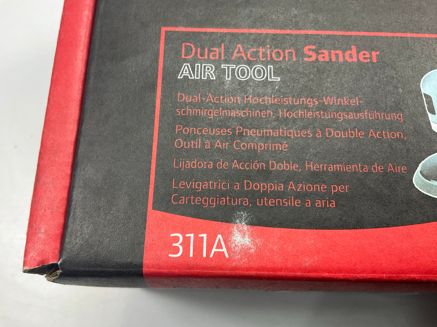Ingersoll Rand 311A Dual-Action Angle Air Sander, 6'' Pad, 12,000 Rpm, 1/4 HP