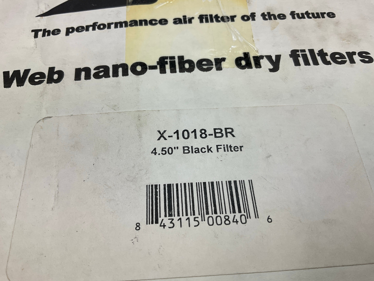 Injen X-1018-BR High Flow 8-Layer Oiled Cotton Gauze Air Filter - 4.5'' Inlet