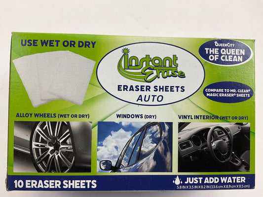 (2) Instant Erase ESS410 Automotive Care Eraser Sheet Packs For Wheels, Windows