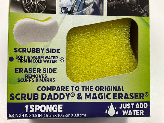 (2) Instant Erase SSE101 Scrubby S Eraser Sponges - Removes Dirt, Grime & Bugs
