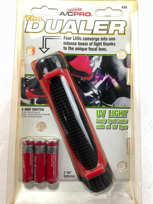 A/C Pro 439 Certified UV Leak Detection Flashlight For Finding A/C System Leaks
