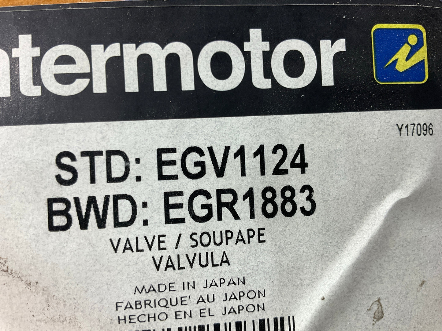 Intermotor EGV1124 Exhaust Gas Recirculation (EGR) Valve 1999-2002 Protege, 626
