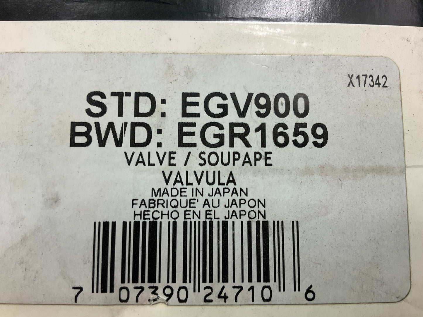 Intermotor EGV900 Exhaust Gas Recirculation EGR Valve, OEM MITSUBISHI # K5T58799