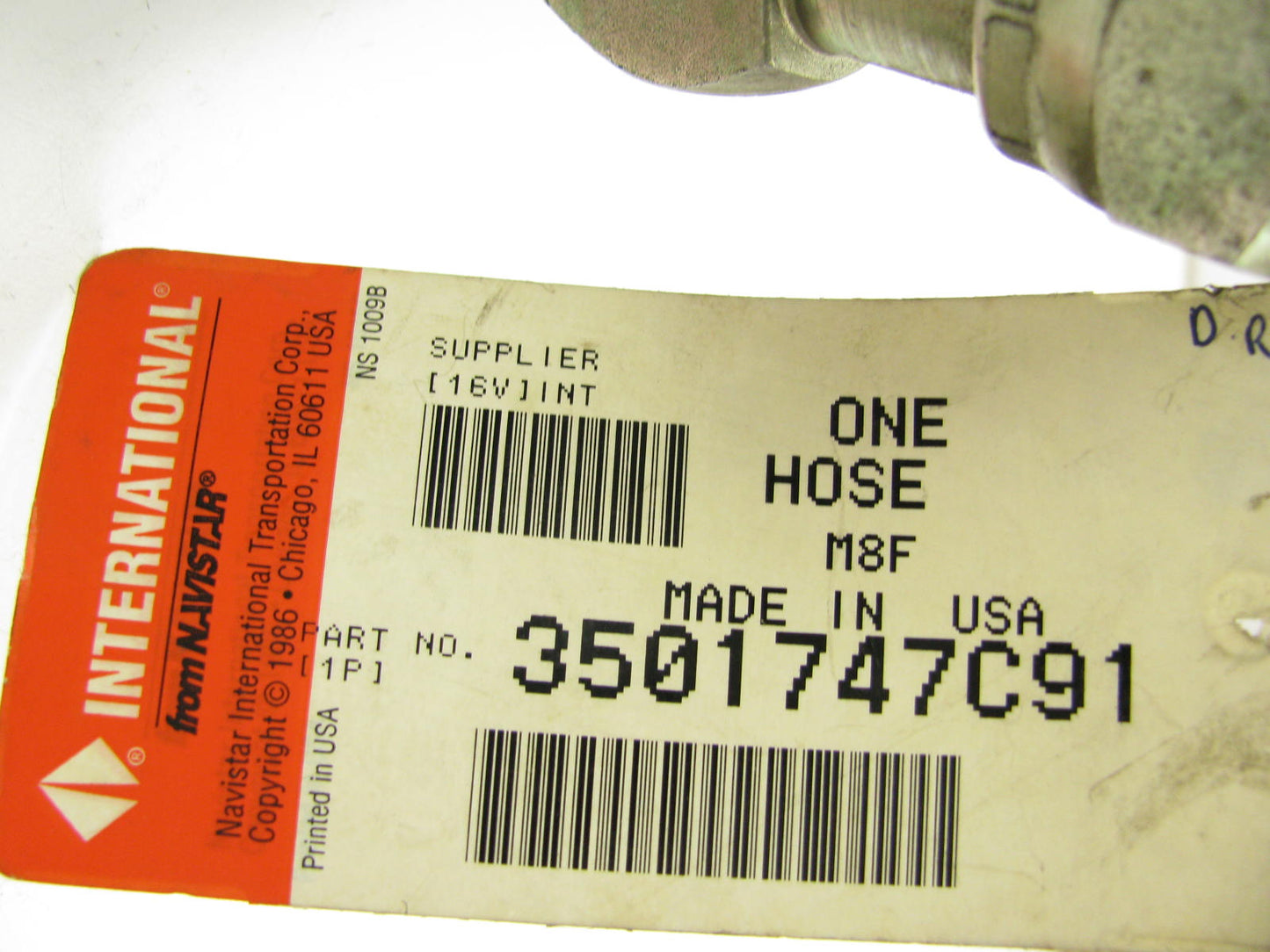 NEW GENUINE OEM International Truck 3501747C91 Hose ''PIPE AIR TURBO TO CAC''