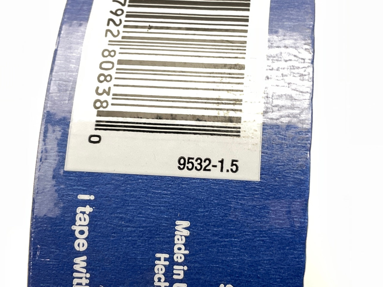 IPG 9532-1.5 Masking Tape, 60 Yd L, 1.4'' Wide, Blue Fine Crepe Paper Mask Tape