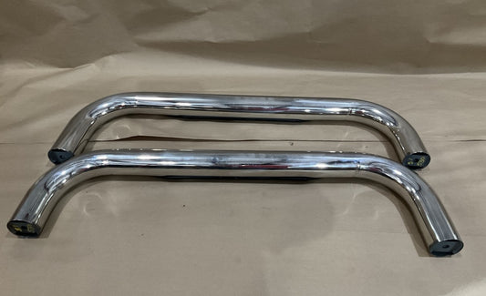 Iron Cross 51-530 3'' Cab Length Polished Round Tube Side Step Bars