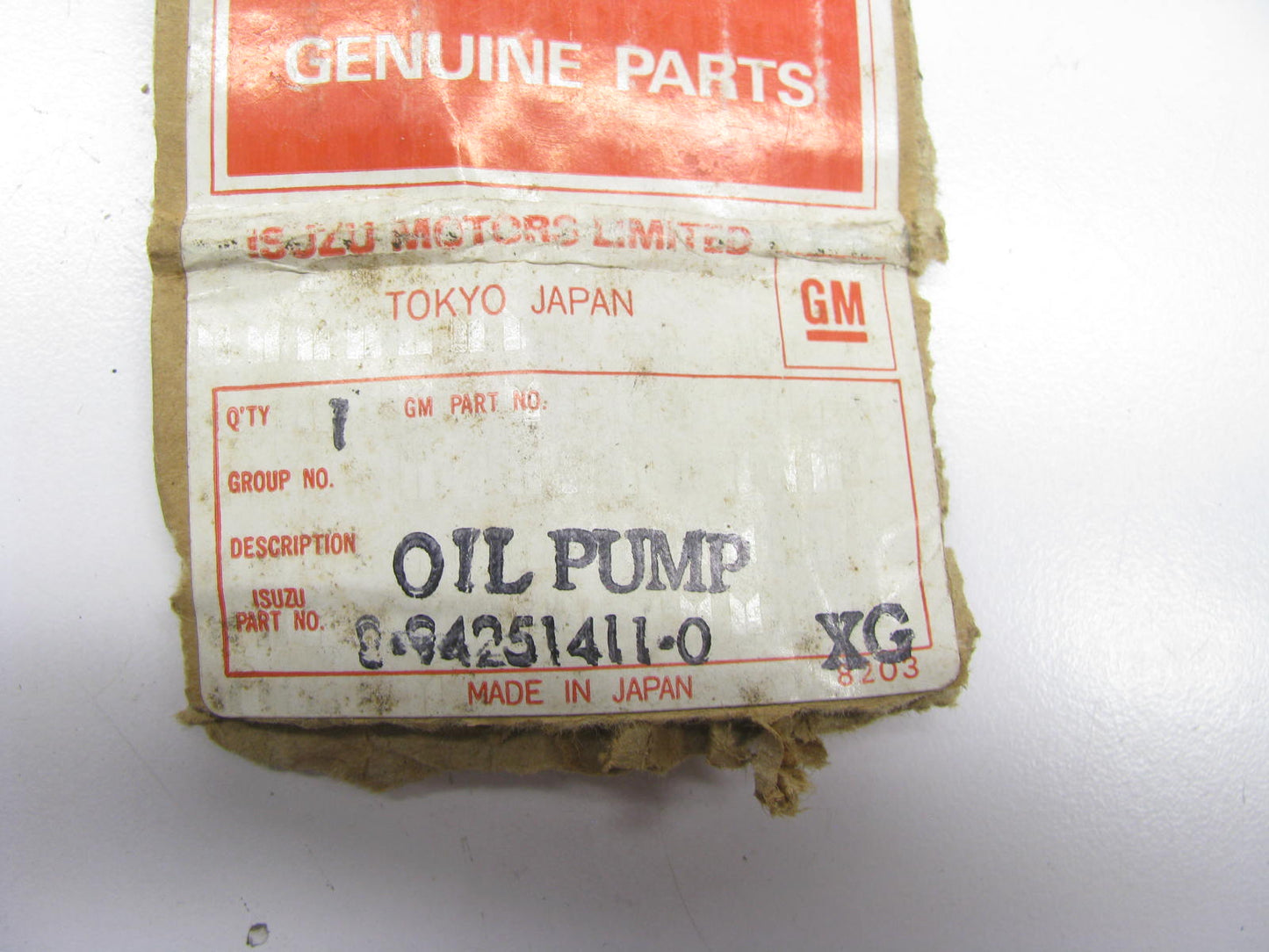 NOS - OEM Isuzu 8-94251411-0 Engine Oil Pump OEM For 1973-1975 LUV Pickup 1.8L