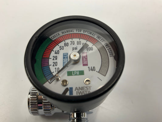 Iwata 8130B Air Adjustment Valve With Gauge Paint Spray Gun Regulator