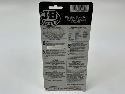 J-B Weld 50139 Plastic Bonder Body Panel Adhesive And Gap Filler Syringe - Black