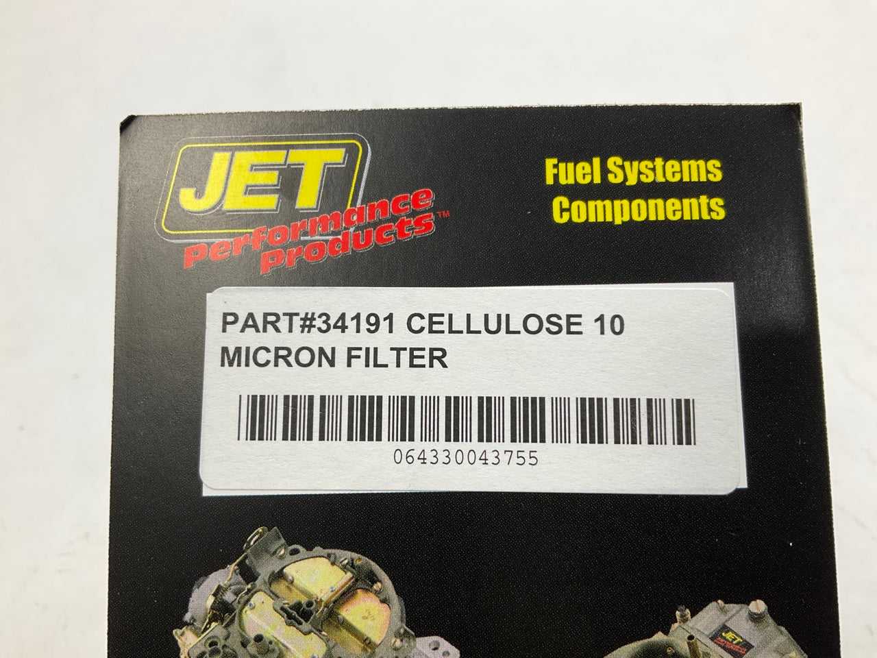 Jet Performance 34191 Fuel Filter Cellulose 10 Micron Replacement For 34180
