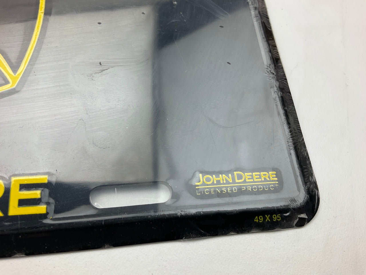 BLACK & YELLOW License Plate For John Deere