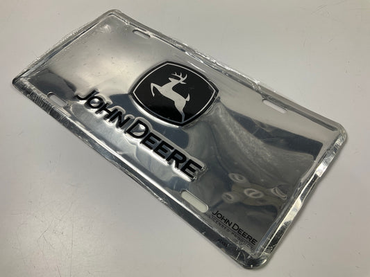 BLACK & CHROME License Plate For John Deere
