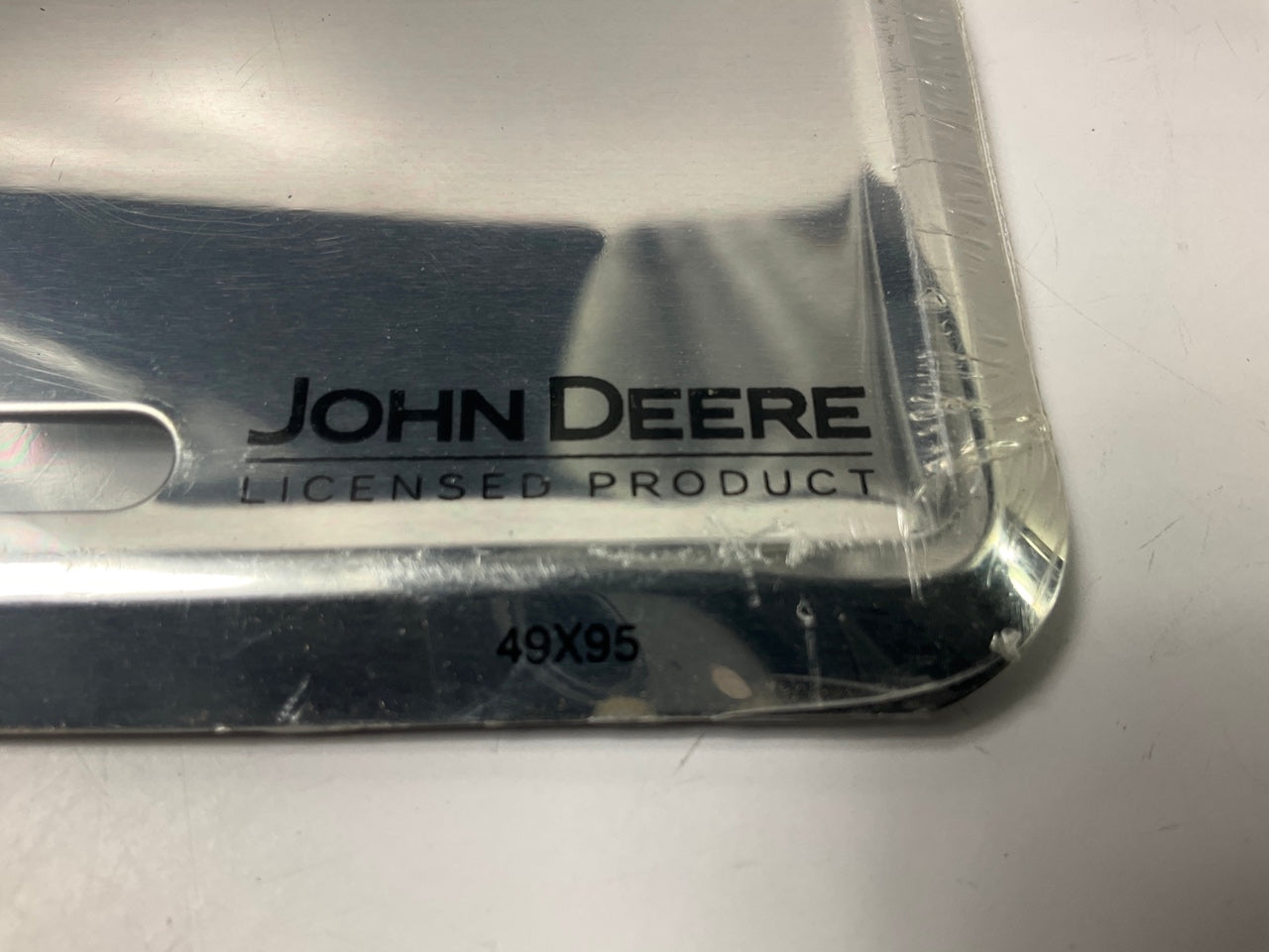 BLACK & CHROME License Plate For John Deere