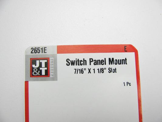 JT&T 2651E Single Toggle Switch Mounting Mount Panel Bezel 7/16x1 1/8 Inch Slot