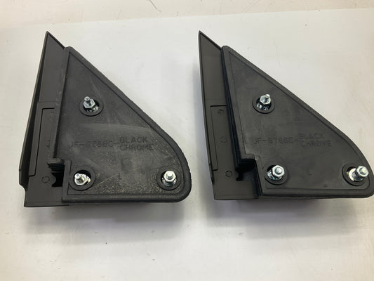 (2) K Source H3690 Manual Fold Away Chrome Door Mirrors For Chevrolet / GMC