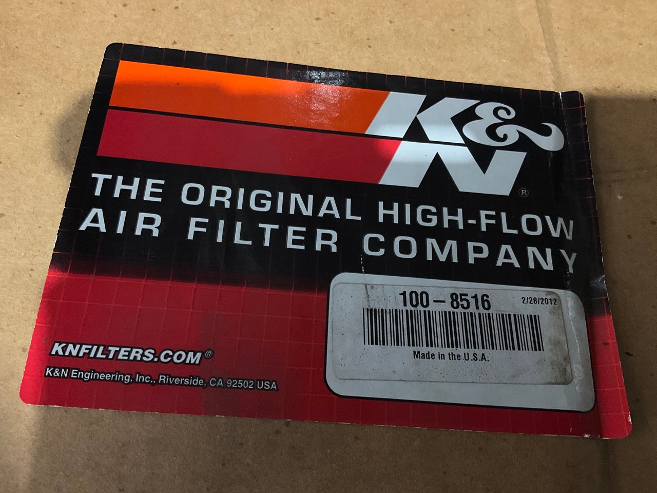 K&N 100-8516 NHRA Carbon Fiber Large Custom Hood Air Intake Scoop 45''x18''x12''