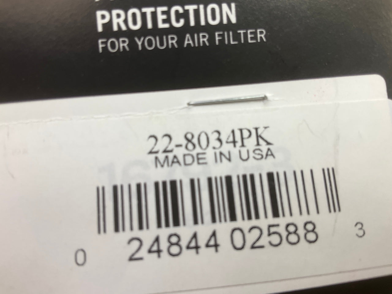K&N 22-8034PK Universal Precharger Air Filter Wrap Black 12'' Height 6'' Base ID