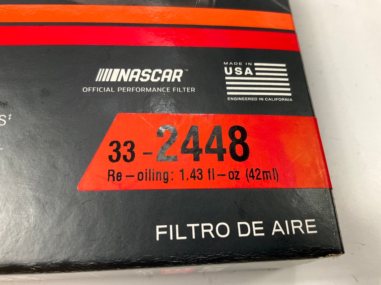 K&N 33-2448 Performance Washable, Reusable High-Flow Air Filter