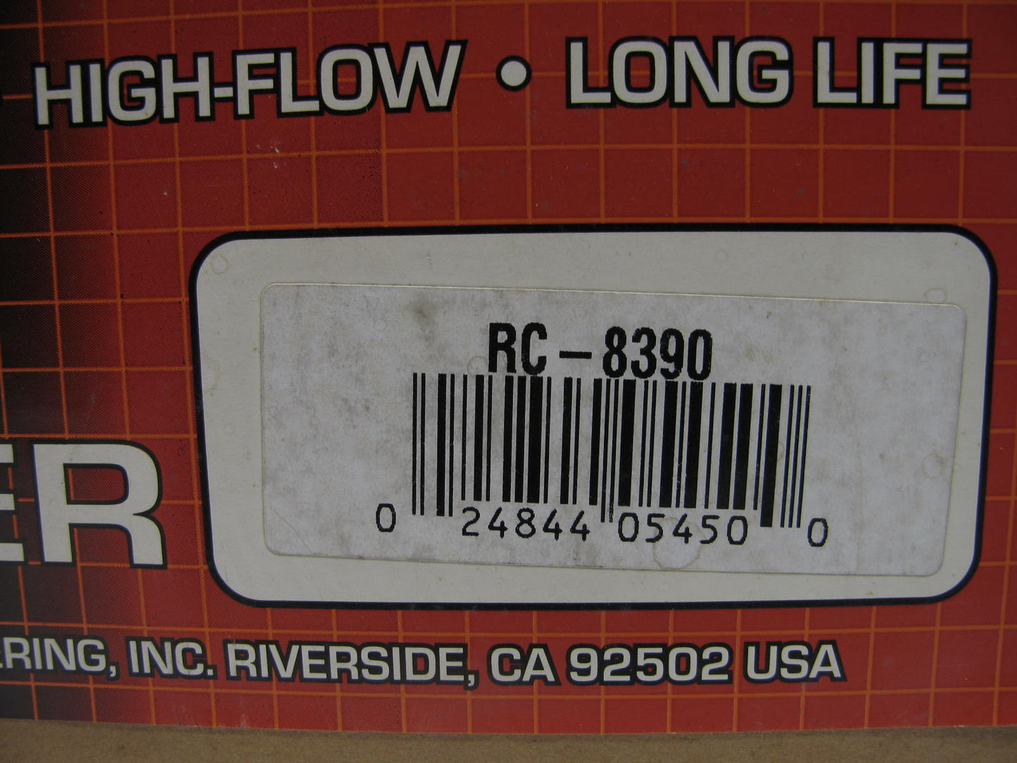 K&N RC-8390 High-Flow Performance Round Tapered Air Filter 2.875'' INLET, 4.5'' H