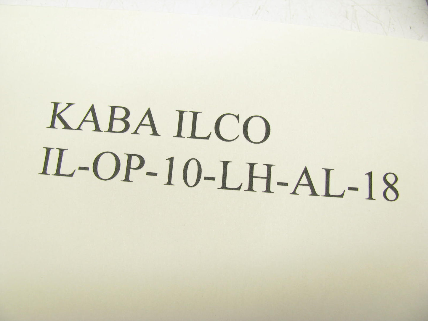 Offset Pivot Hinge,Half Surface,125 Lb IL-OP-10-LH-AL-18 FLUSH SETS Kaba Ilco