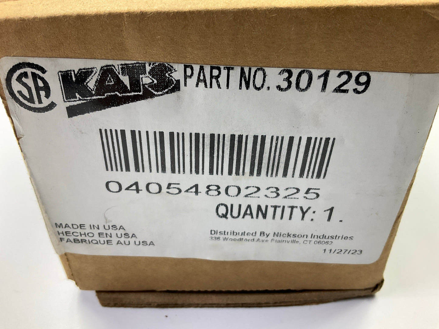 Kat's 30129 Freeze Plug Diesel Engine Heater 1500 Watts 120V For Cummins ISX/QSK