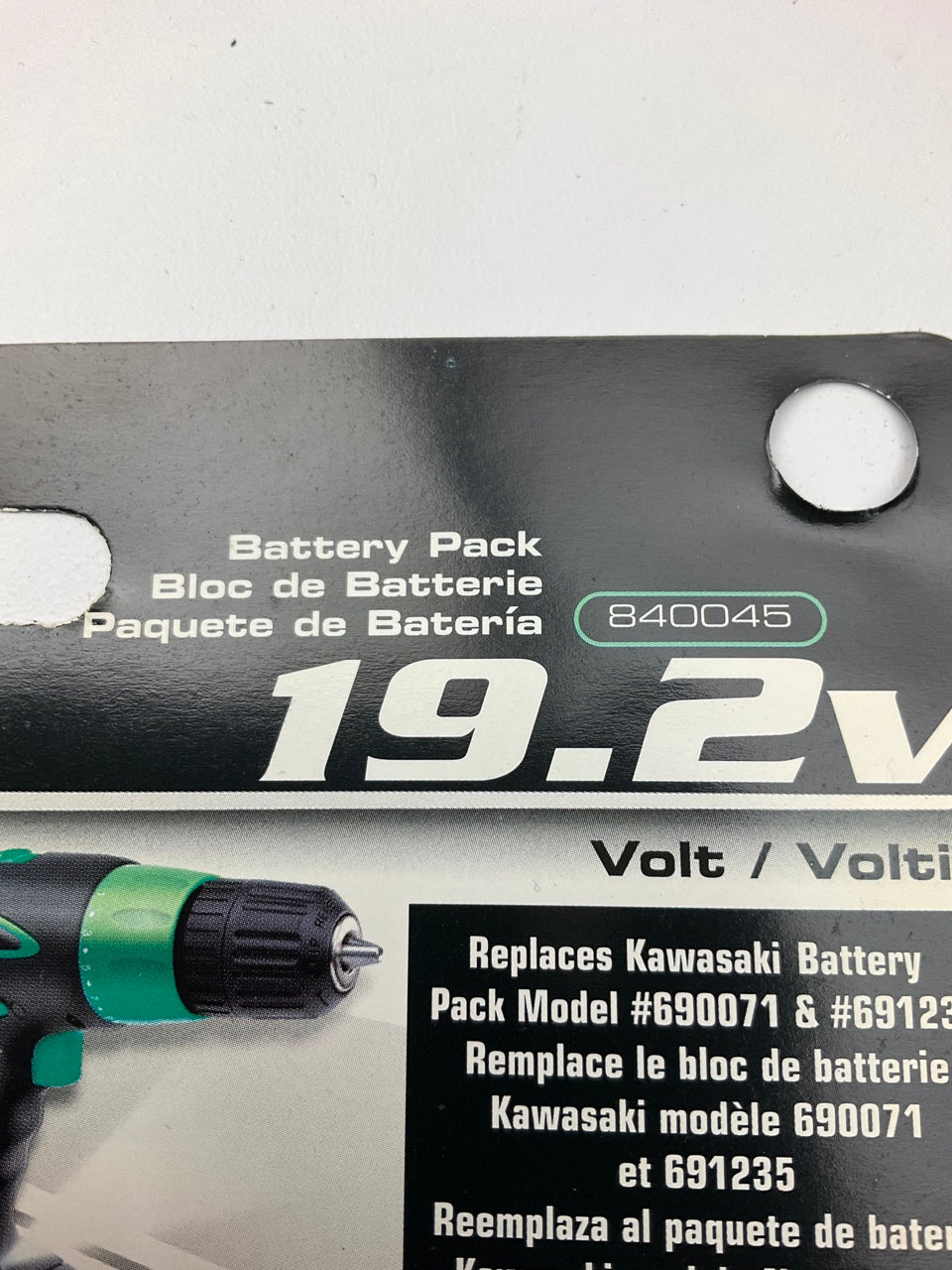 Kawasaki 840045 Replacement Battery - 19.2V (UNTESTED NEW OLD STOCK)