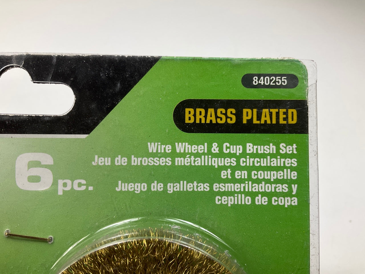 Kawasaki 840255 Brass Plated Wire Wheel & Cup Brush Set, 6 Piece
