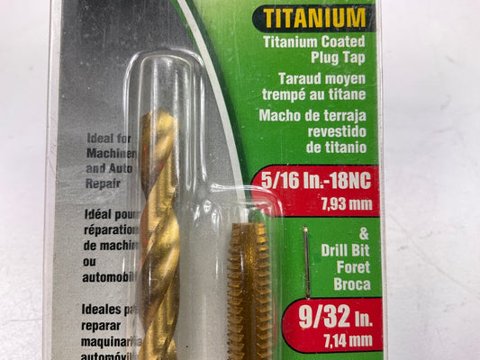Kawasaki 840497 Tap 5/16''-18NC & 9/32'' Drill Bit Set
