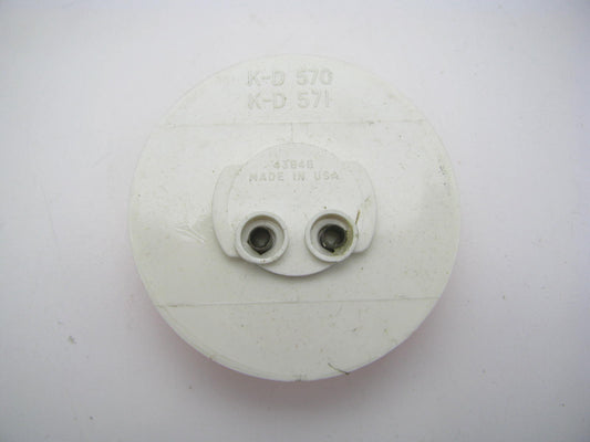 (2) KD Lamps 570-0101 2.5'' Round Amber Side Marker Light Lamps