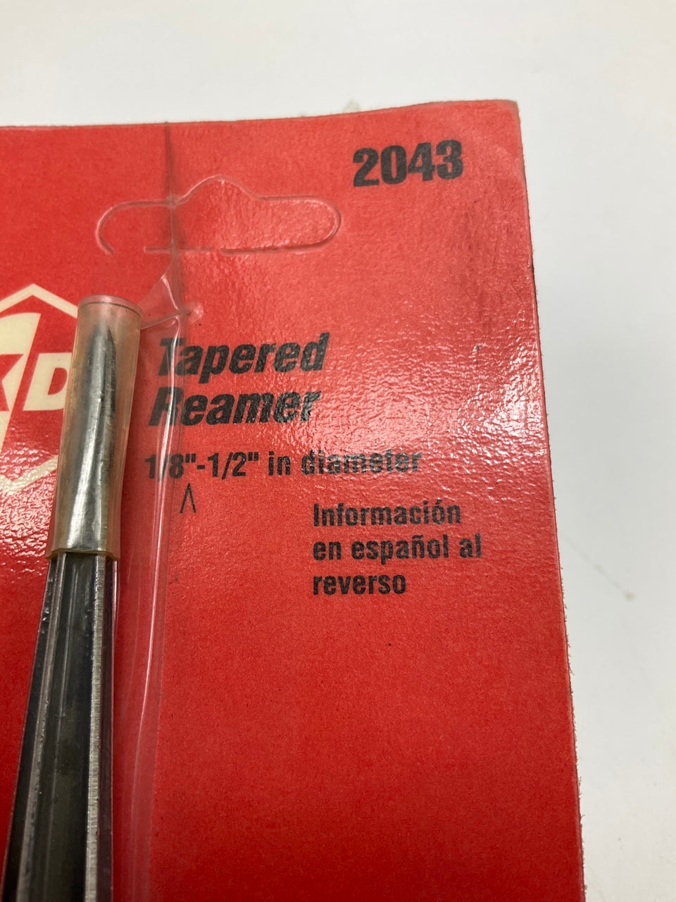 KD Tools 2043 Tapered Reamer W/ Hard Red Handle, 1/8''-1/2'' Diameter