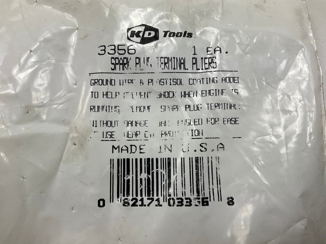 KD Tools 3356 Ignition Spark Plug Terminal Pliers W/ Ground Wire - MADE IN USA