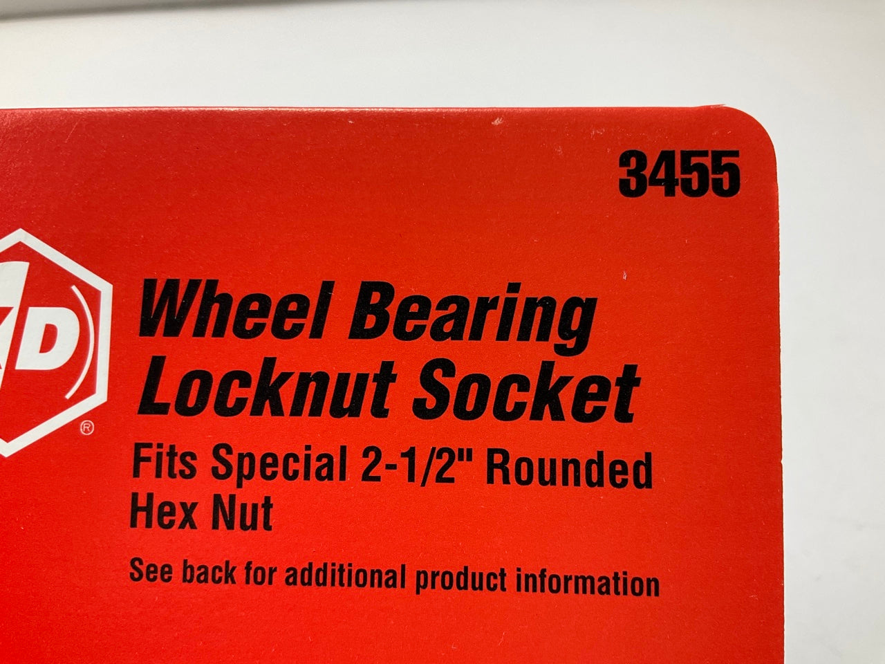 KD Tools 3455 2-1/2'' Round Hex Wheel Bearing Lock Nut Socket 1/2'' Drive, USA