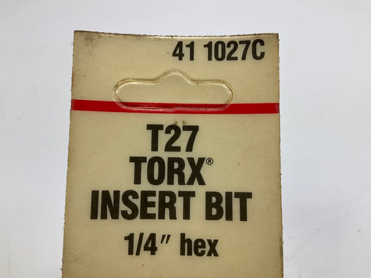 KD Tools 411027C T27 Torx Insert Bit, 1/4'' Hex - MADE IN USA