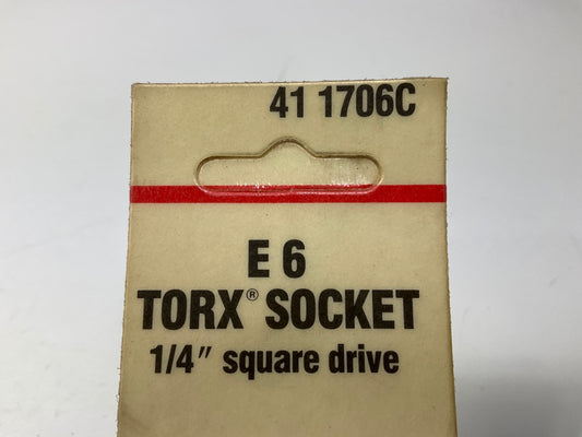 KD Tools 411706C E6 TORX Socket, 1/4'' Drive - MADE IN USA