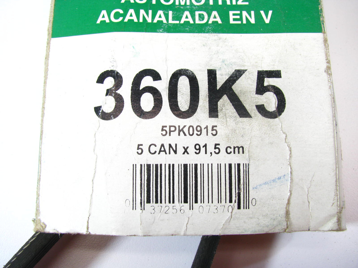 Kelly-springfield 360K5 Serpentine Belt - 0.69'' X 36.50'' - 5 Ribs