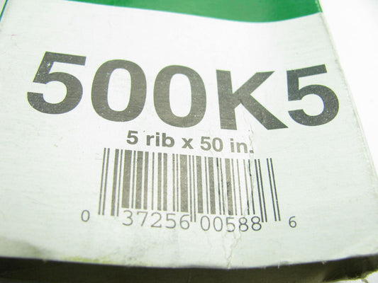 Kelly-springfield 500K5 Serpentine Belt - .667'' X 50.634'' - 5 Ribs