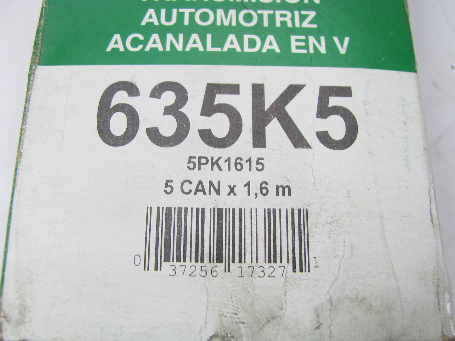 Kelly-springfield 635K5 Serpentine Belt - .667'' X 64.064'' - 5 Ribs